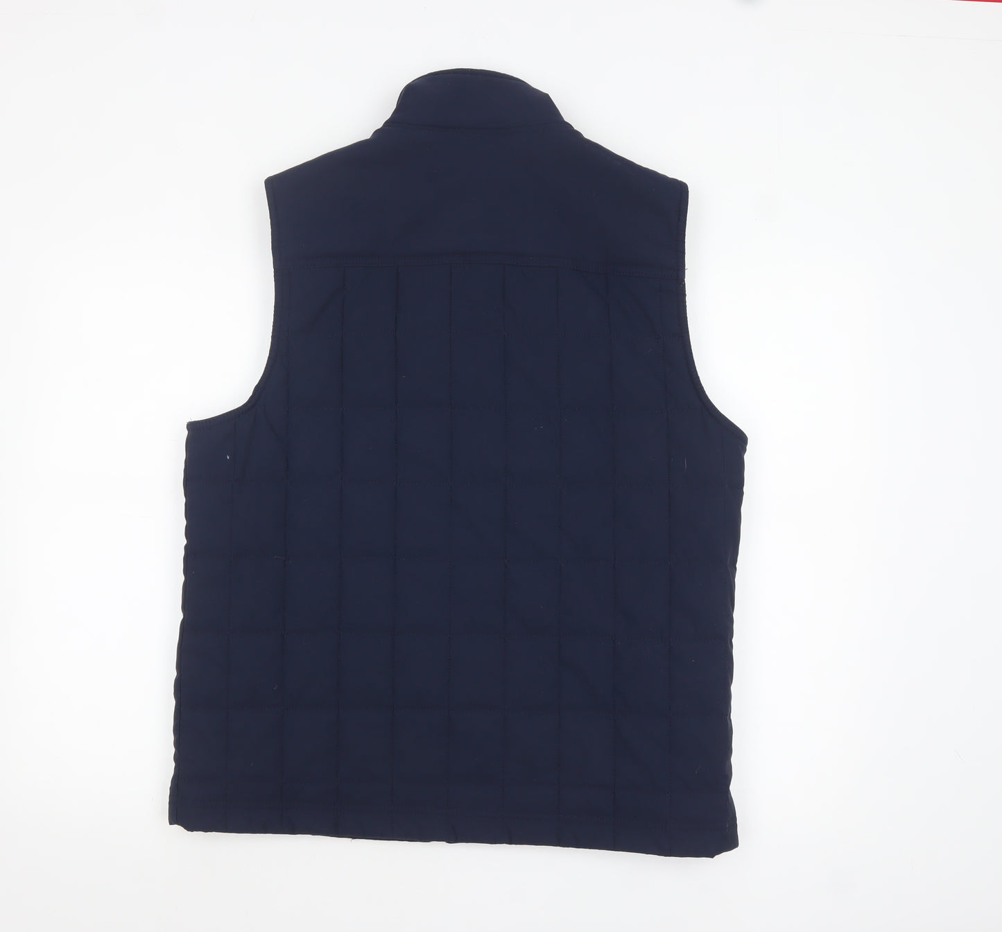 Orvis Men's Blue Quilted Bodywarmer Vest Medium
