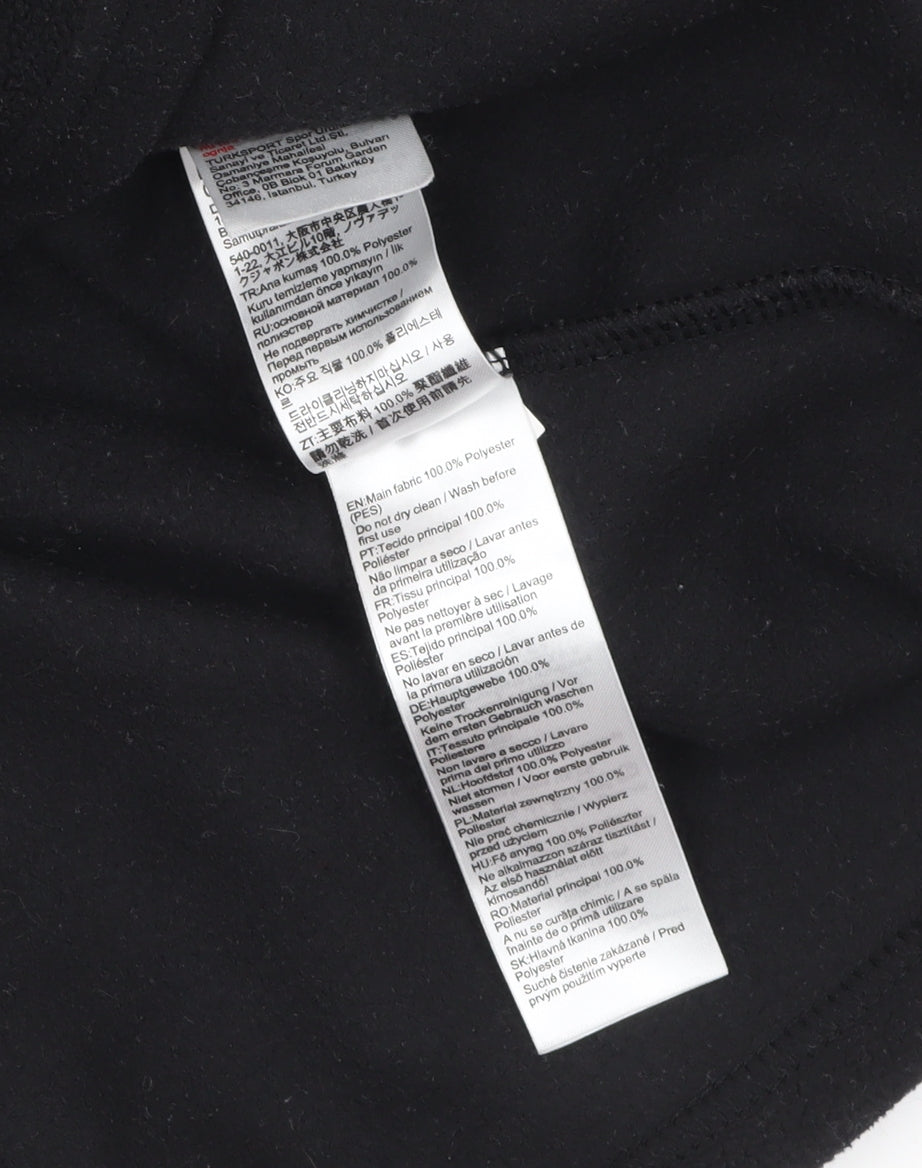 Decathlon Boys Black Fleece 1/4 Zip Pullover Sweatshirt 14 Years