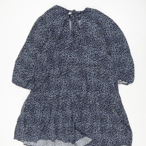 New Look Women's Blue Animal Print Shift Dress Size 16