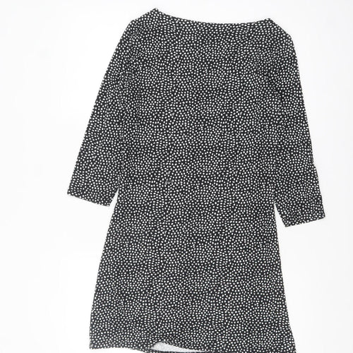 Joules Womens Black Polka Dot Shift Dress Size 10