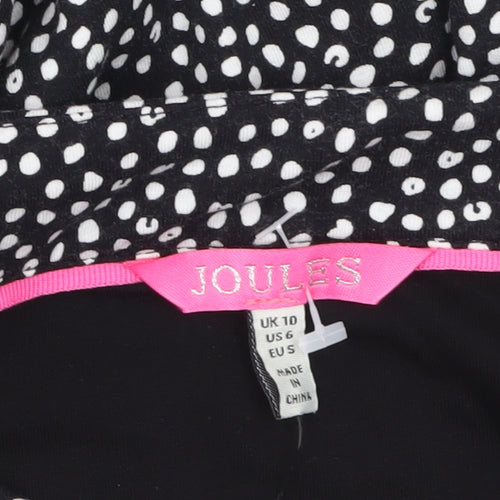 Joules Womens Black Polka Dot Shift Dress Size 10
