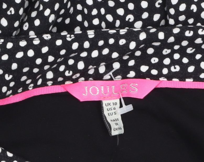 Joules Womens Black Polka Dot Shift Dress Size 10