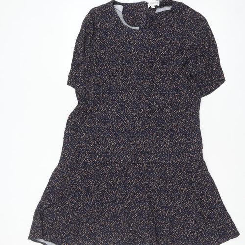 Apricot Women’s Blue Animal Print Fit & Flare Dress Size L