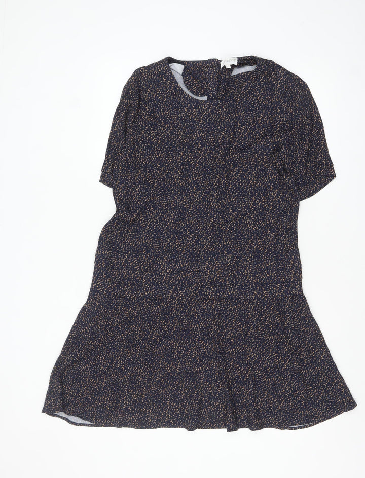 Apricot Women’s Blue Animal Print Fit & Flare Dress Size L
