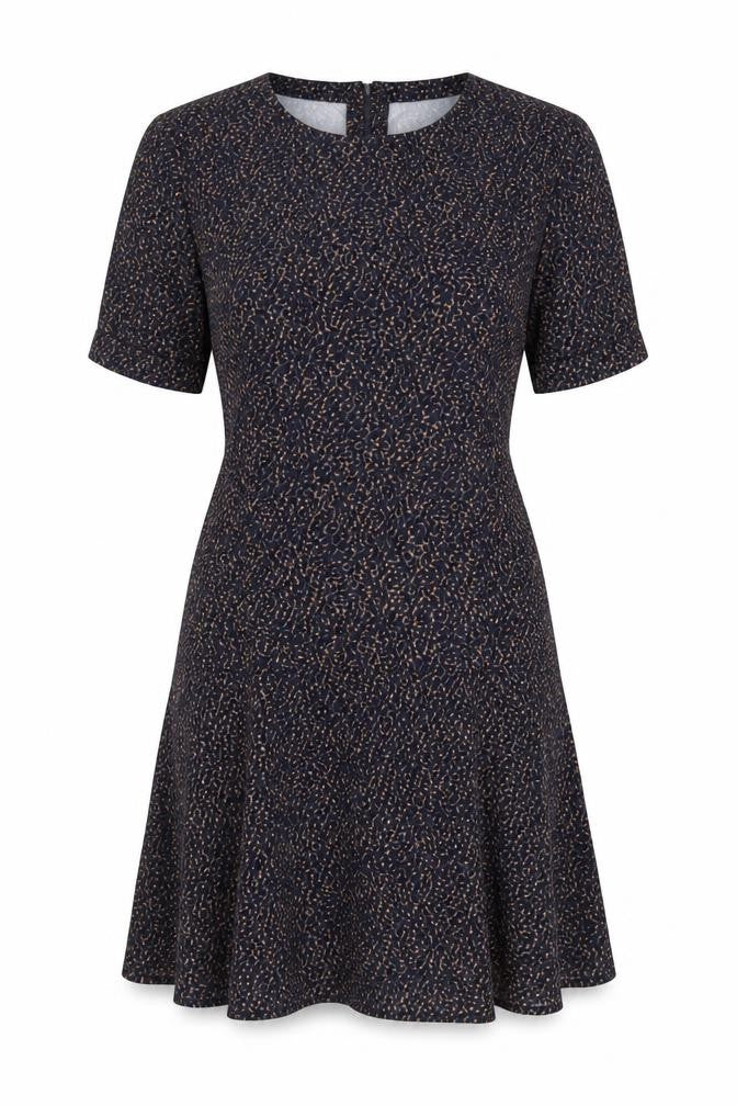 Apricot Women’s Blue Animal Print Fit & Flare Dress Size L