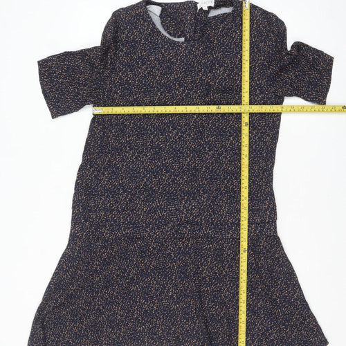 Apricot Women’s Blue Animal Print Fit & Flare Dress Size L
