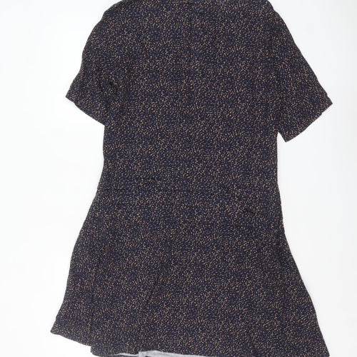 Apricot Women’s Blue Animal Print Fit & Flare Dress Size L