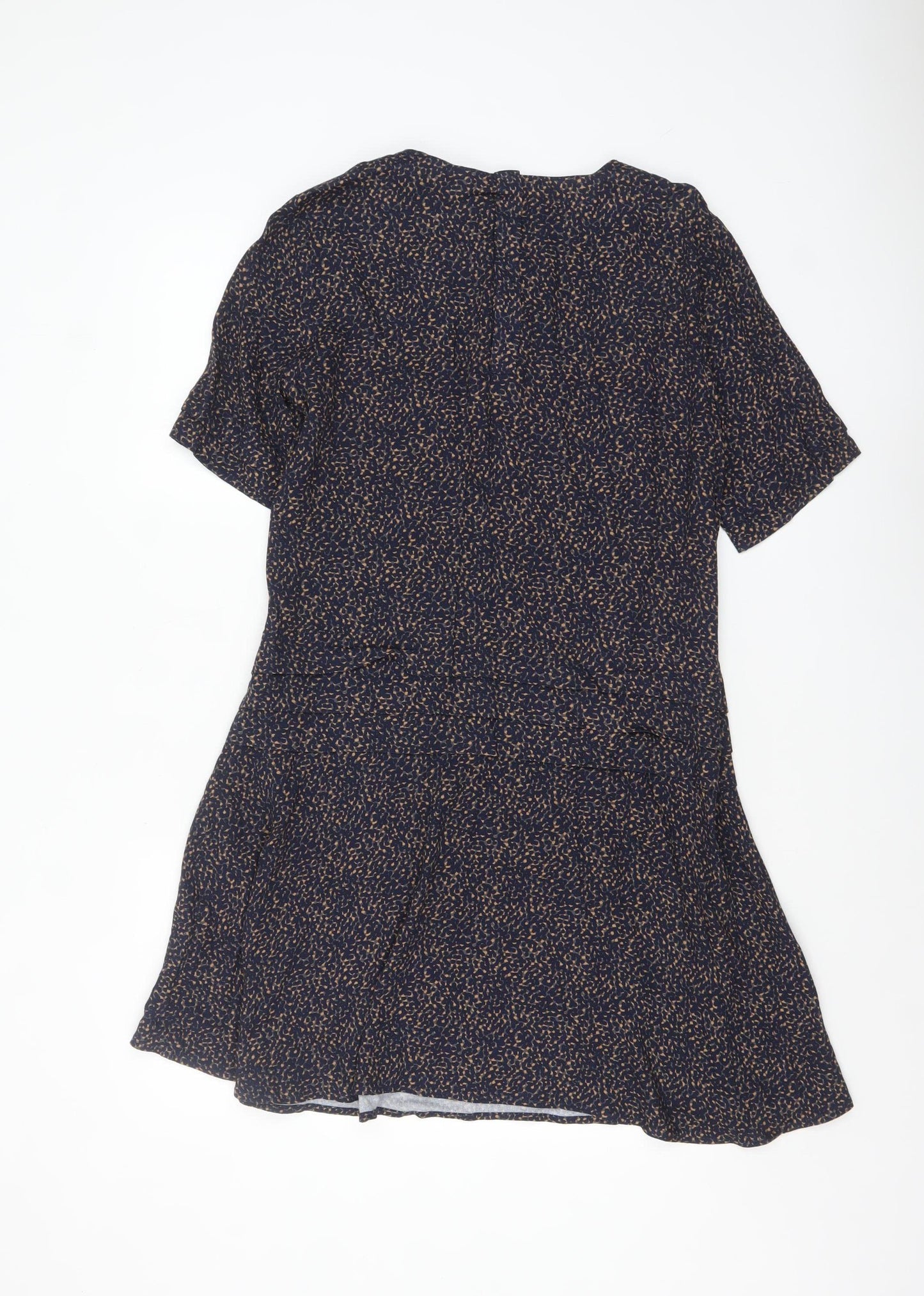 Apricot Women’s Blue Animal Print Fit & Flare Dress Size L