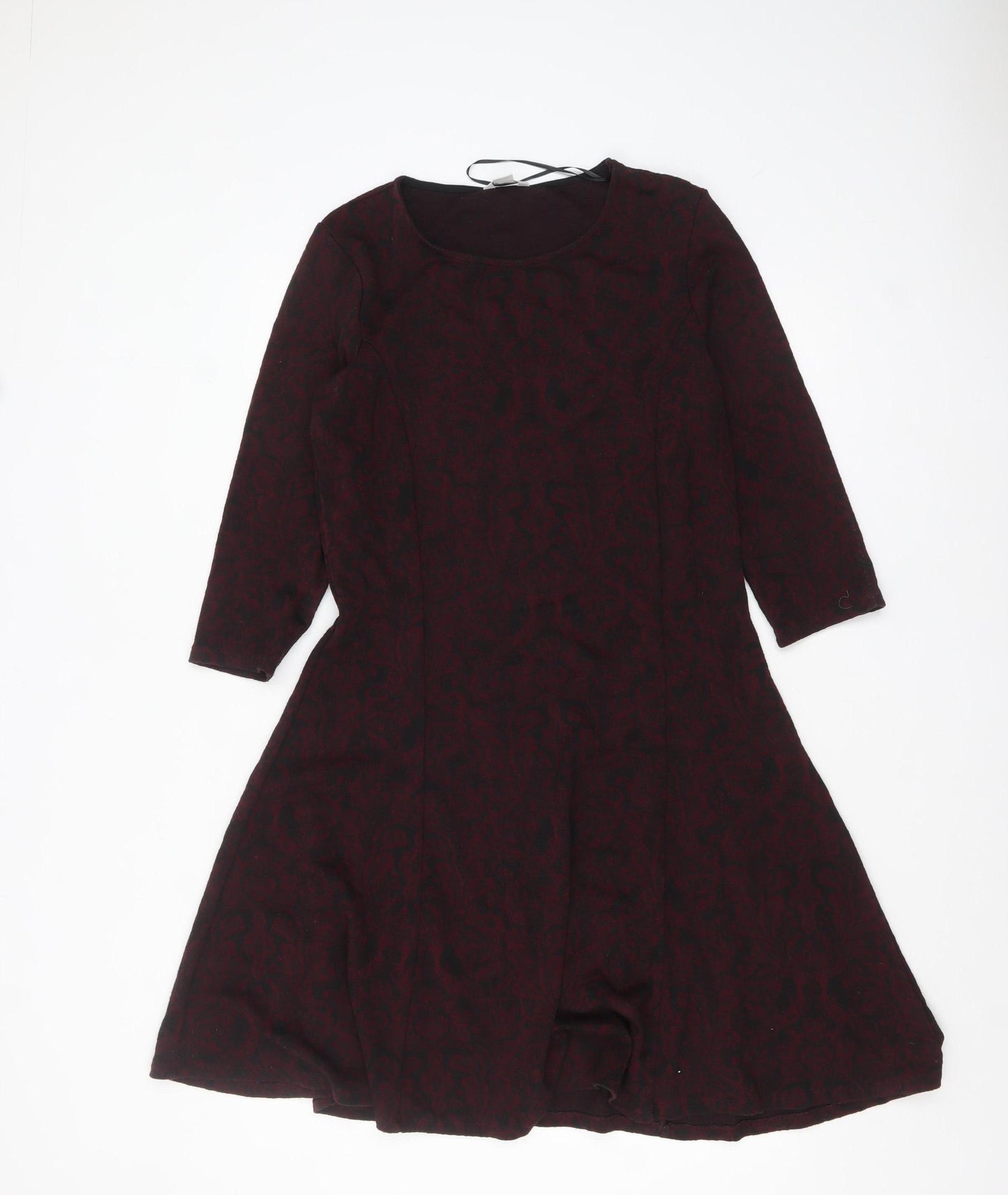 Monsoon Women's Brown Fit & Flare Knee Length Dress Size 12