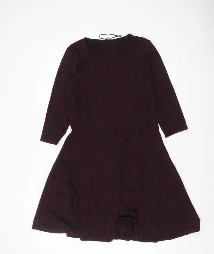 Monsoon Women's Brown Fit & Flare Knee Length Dress Size 12