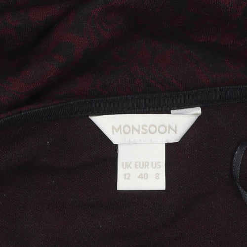 Monsoon Women's Brown Fit & Flare Knee Length Dress Size 12