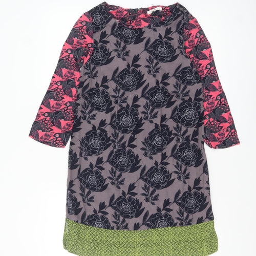White Stuff Women’s Multicoloured Floral Shift Dress Size 6