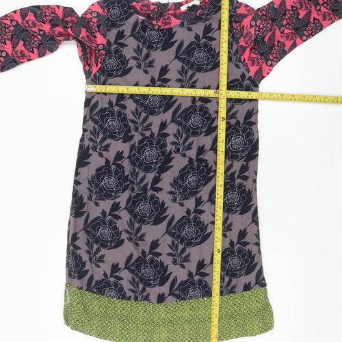 White Stuff Women’s Multicoloured Floral Shift Dress Size 6