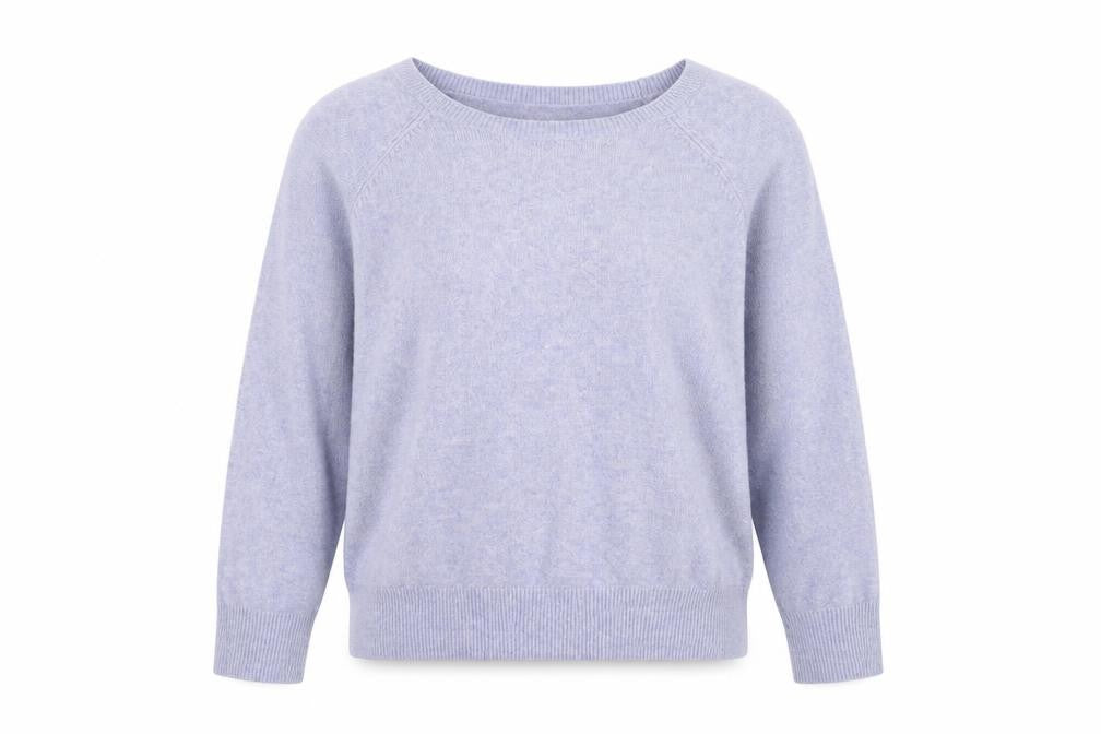 Front view of Monsoon Women’s Purple Knit Crew Neck jumper M