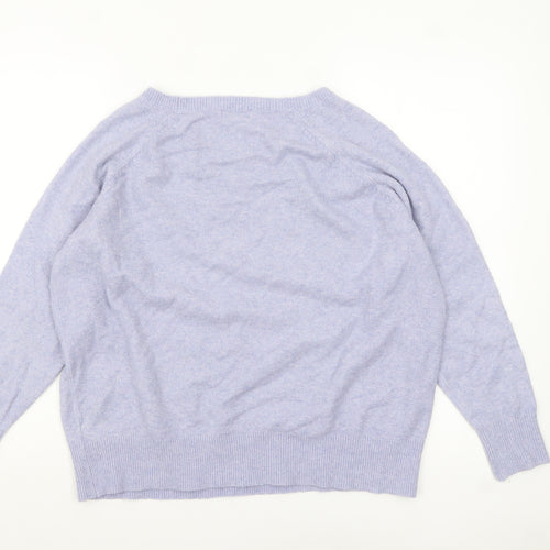 Monsoon Women’s Purple Knit Crew Neck Pullover Jumper M