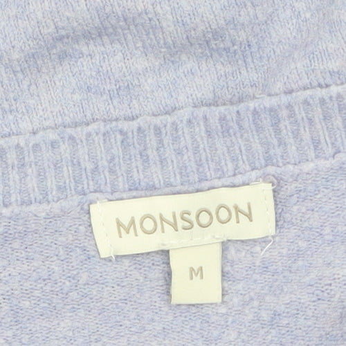 Monsoon Women’s Purple Knit Crew Neck Pullover Jumper M