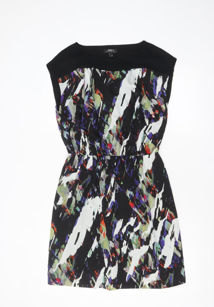 Mexx Women Multicoloured Size 12 Shift Dress Sleeveless Short