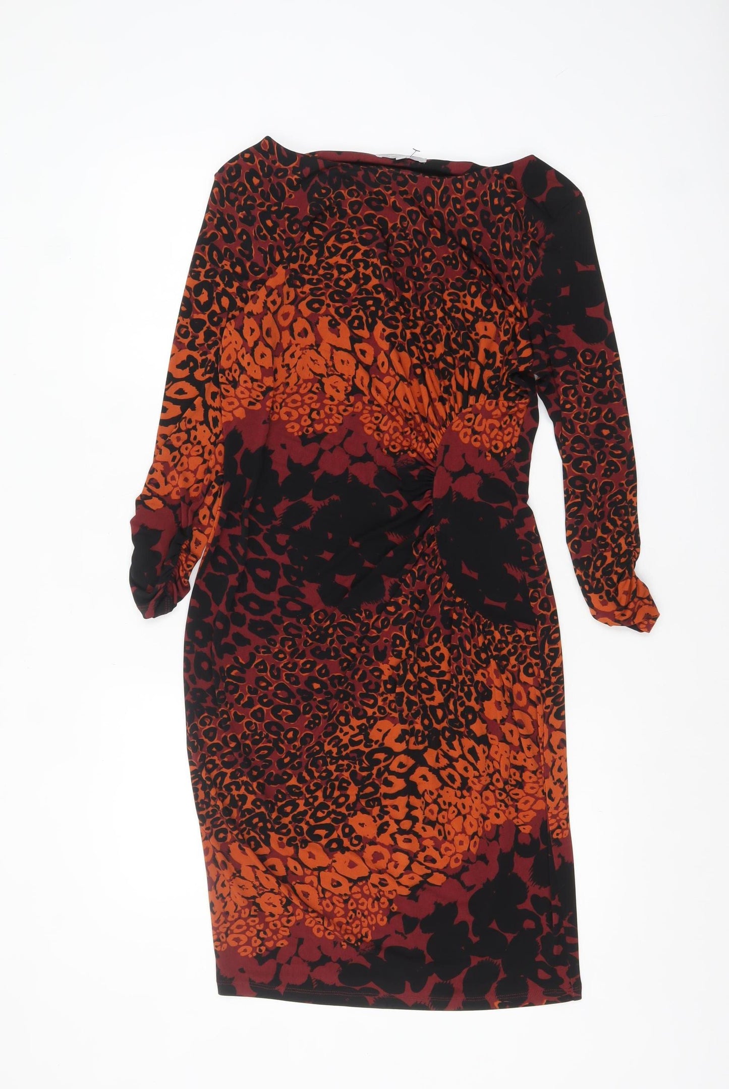 Per Una Women's Multicoloured Animal Print Bodycon Dress Size 10