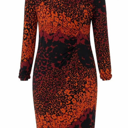 Per Una Women's Multicoloured Animal Print Bodycon Dress Size 10