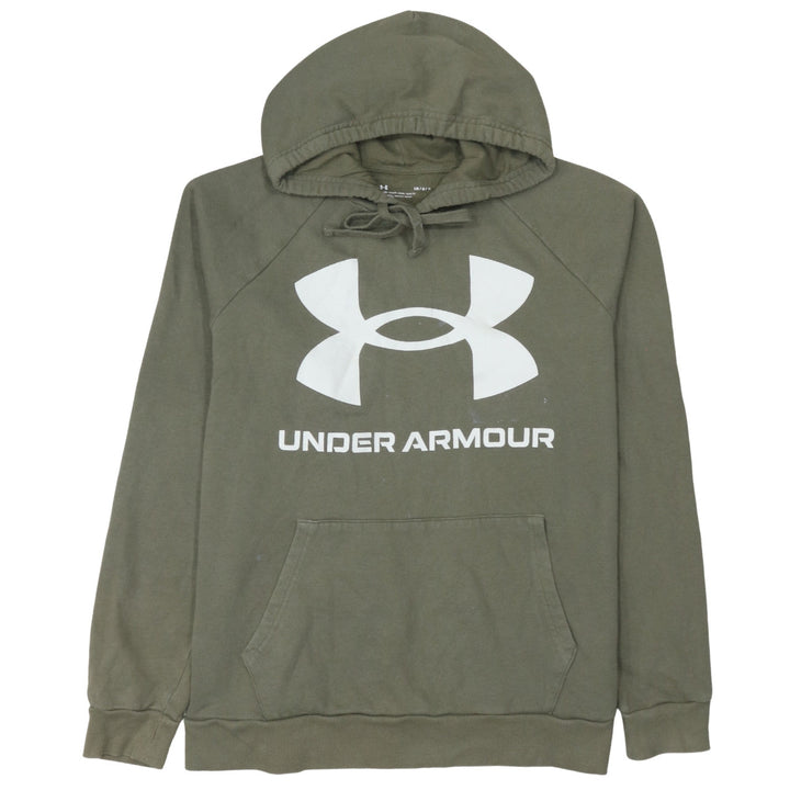 Under Armour Men's Green Pullover Hoodie L Relaxed Fit Sportswear