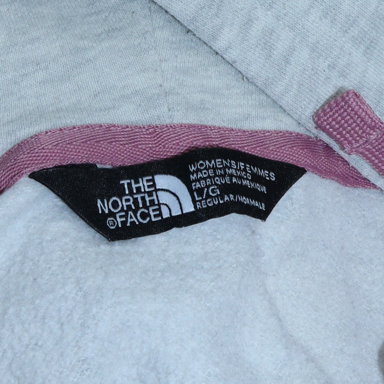 The North Face Women's Grey Pullover Hoodie Size L Regular Fit