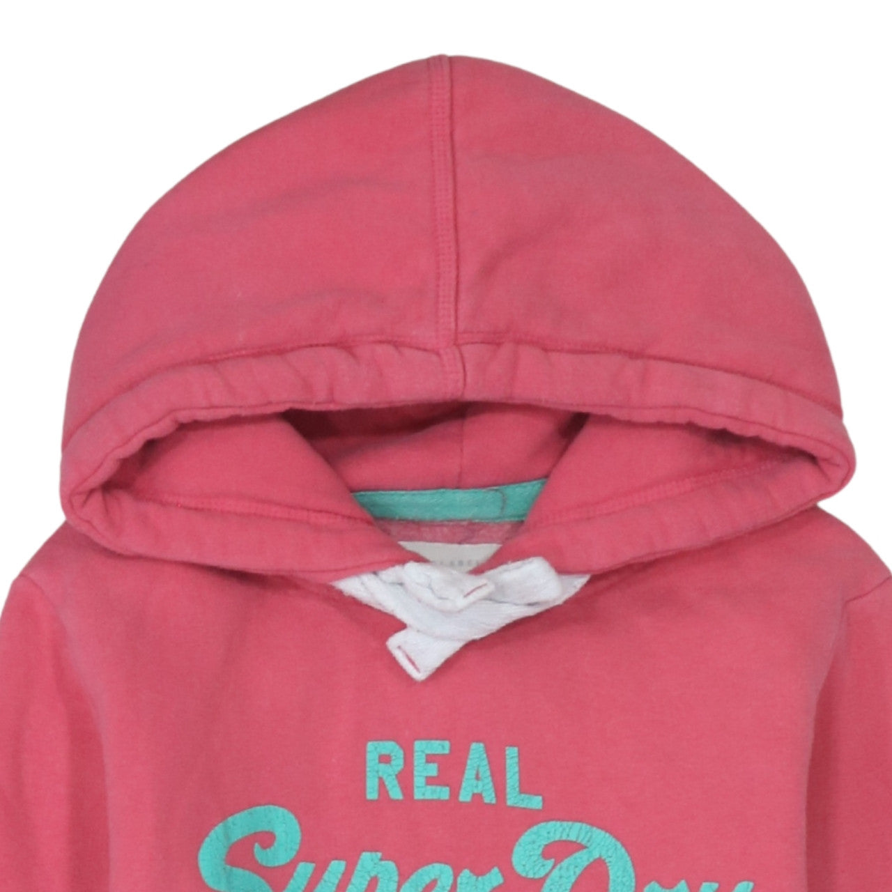 Superdry Women Pink XS Pullover Hoodie Cotton Logo Print