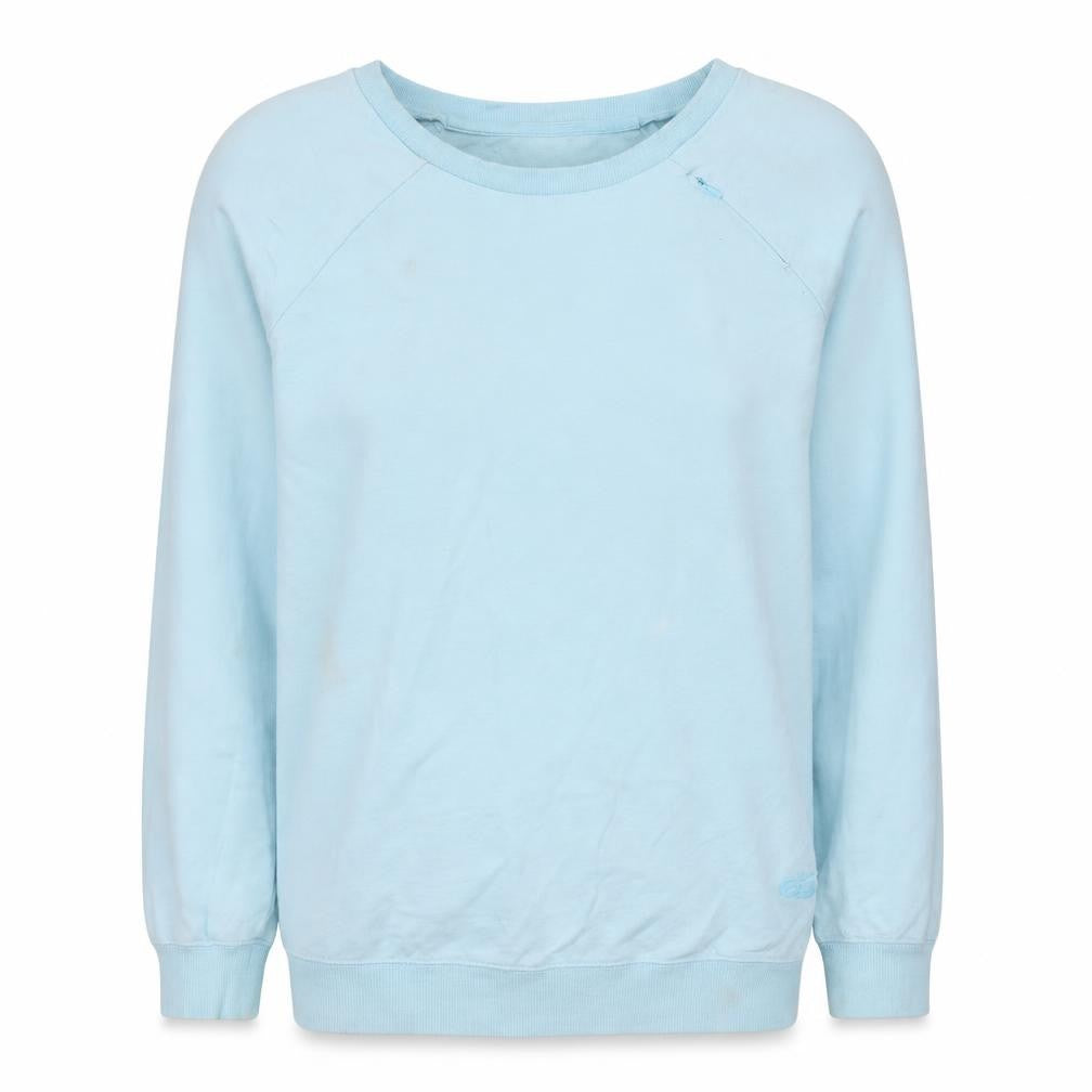 Front view of Nike Women’s Blue Crew Neck Pullover Sweatshirt, size M