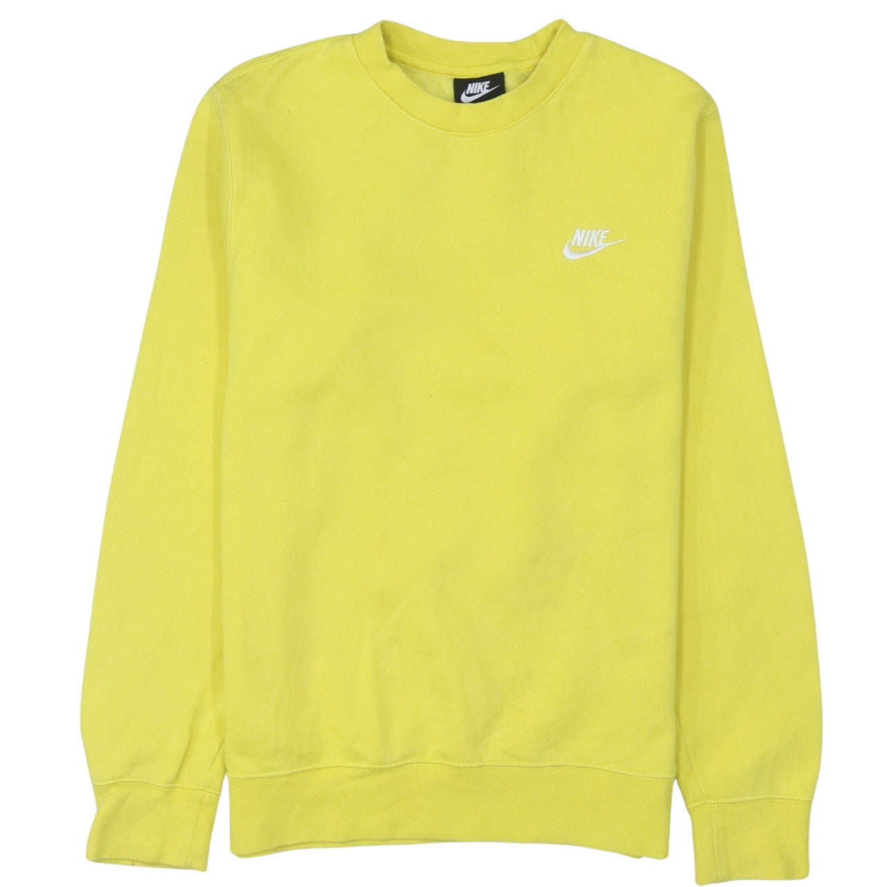 Nike Men's Yellow XS Crew Neck Pullover Sweatshirt