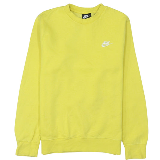 Nike Men's Yellow XS Crew Neck Pullover Sweatshirt