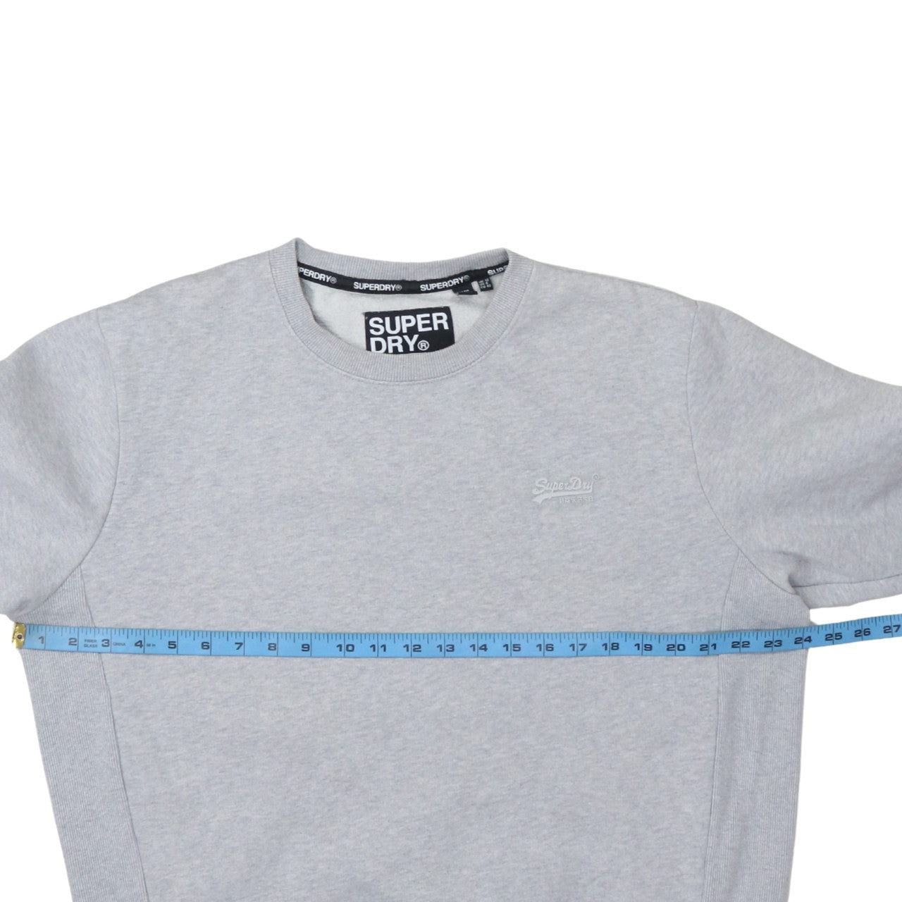 Superdry Women's Grey Crew Neck Pullover Sweatshirt Size S