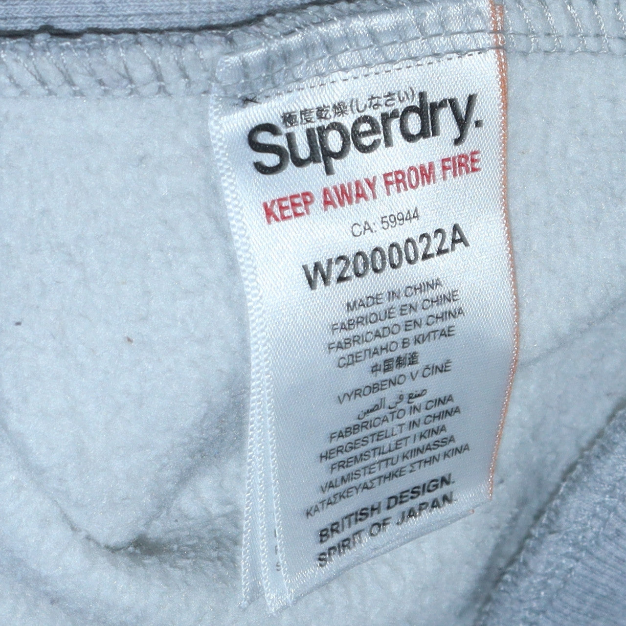 Superdry Women's Grey Crew Neck Pullover Sweatshirt Size S