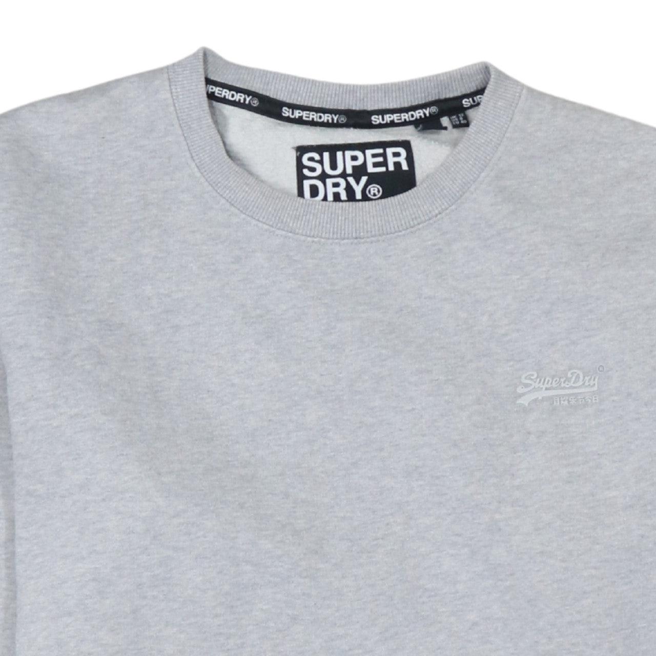 Superdry Women's Grey Crew Neck Pullover Sweatshirt Size S