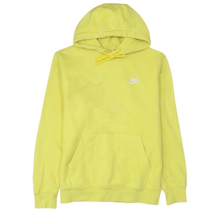 Nike Women's Yellow Pullover Hoodie Sweatshirt Size M Cotton Blend