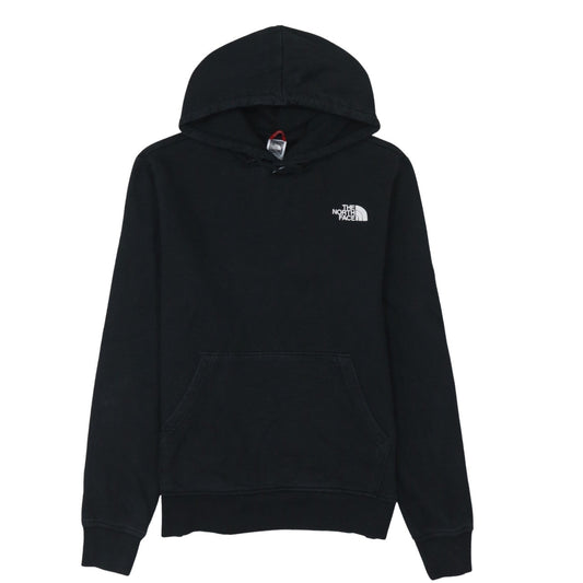 The North Face Women Black Small Pullover Hoodie Cotton Logo