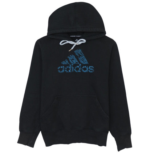 Adidas Men's Black Pullover Hoodie Size S Graphic Fleece Sweatshirt