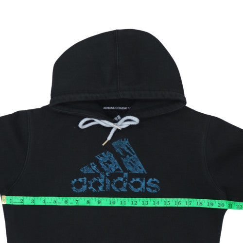 Adidas Men's Black Pullover Hoodie Size S Graphic Fleece Sweatshirt