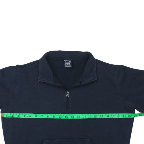 Champion Women's Black Medium 1/4 Zip Pullover Sweatshirt