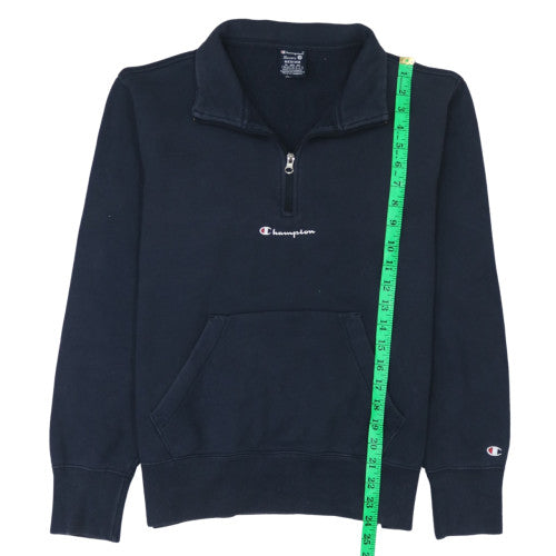 Champion Women's Black Medium 1/4 Zip Pullover Sweatshirt