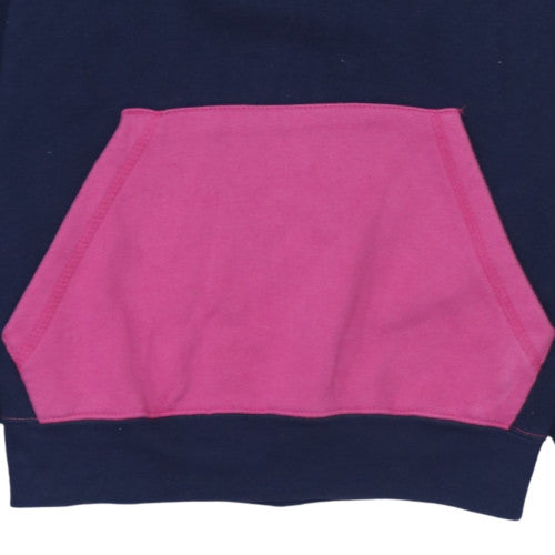 Lee Cooper Womens Navy Pink Pullover Hoodie Size 14 Cotton Blend