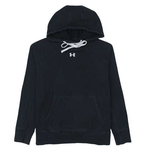 Under Armour Men's Black Pullover Hoodie Small Relaxed Fit Fleece