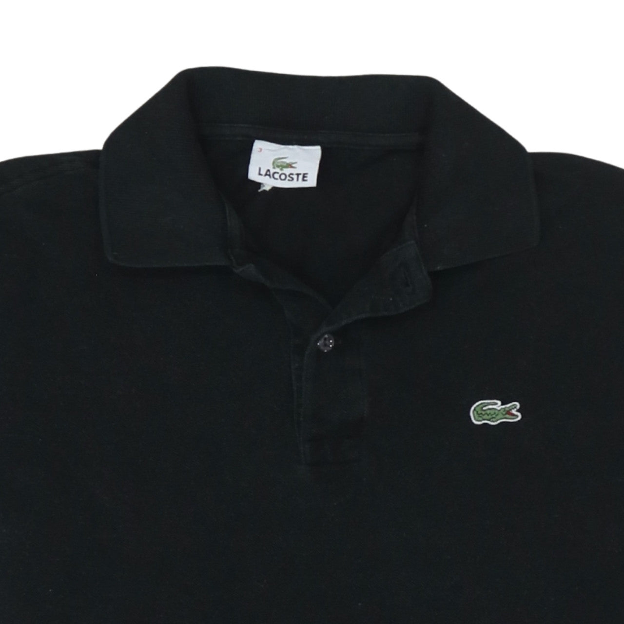 Lacoste Men’s Black Classic Fit Cotton Short Sleeve Polo M
