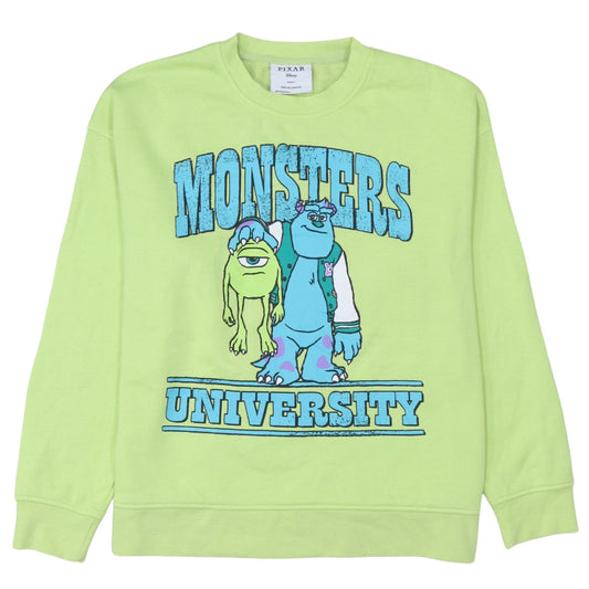 Disney Pixar Monsters University Green Sweatshirt Women S