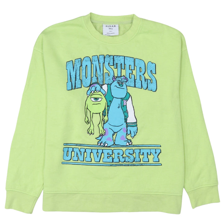 Disney Pixar Monsters University Green Sweatshirt Women S