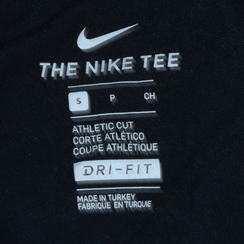 Nike Men's Black 'Shut Up and Run' Dri-FIT Athletic T-Shirt Size S