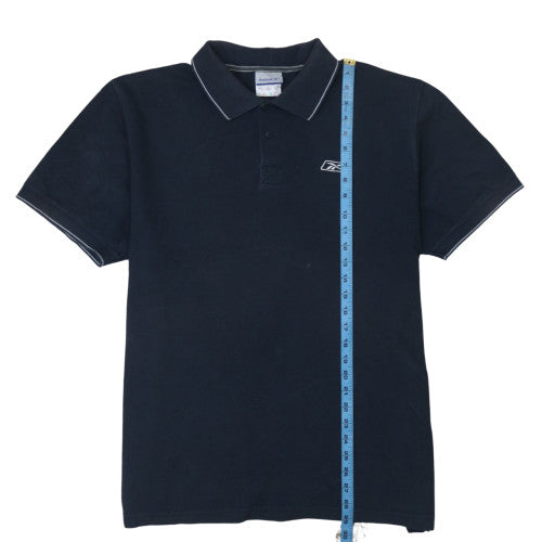 Reebok Men's Black XL Short Sleeve Polo Shirt Cotton Sportswear