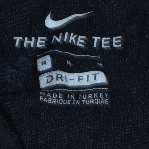 Nike Men's Black Dri-Fit Basketball Graphic T-Shirt M