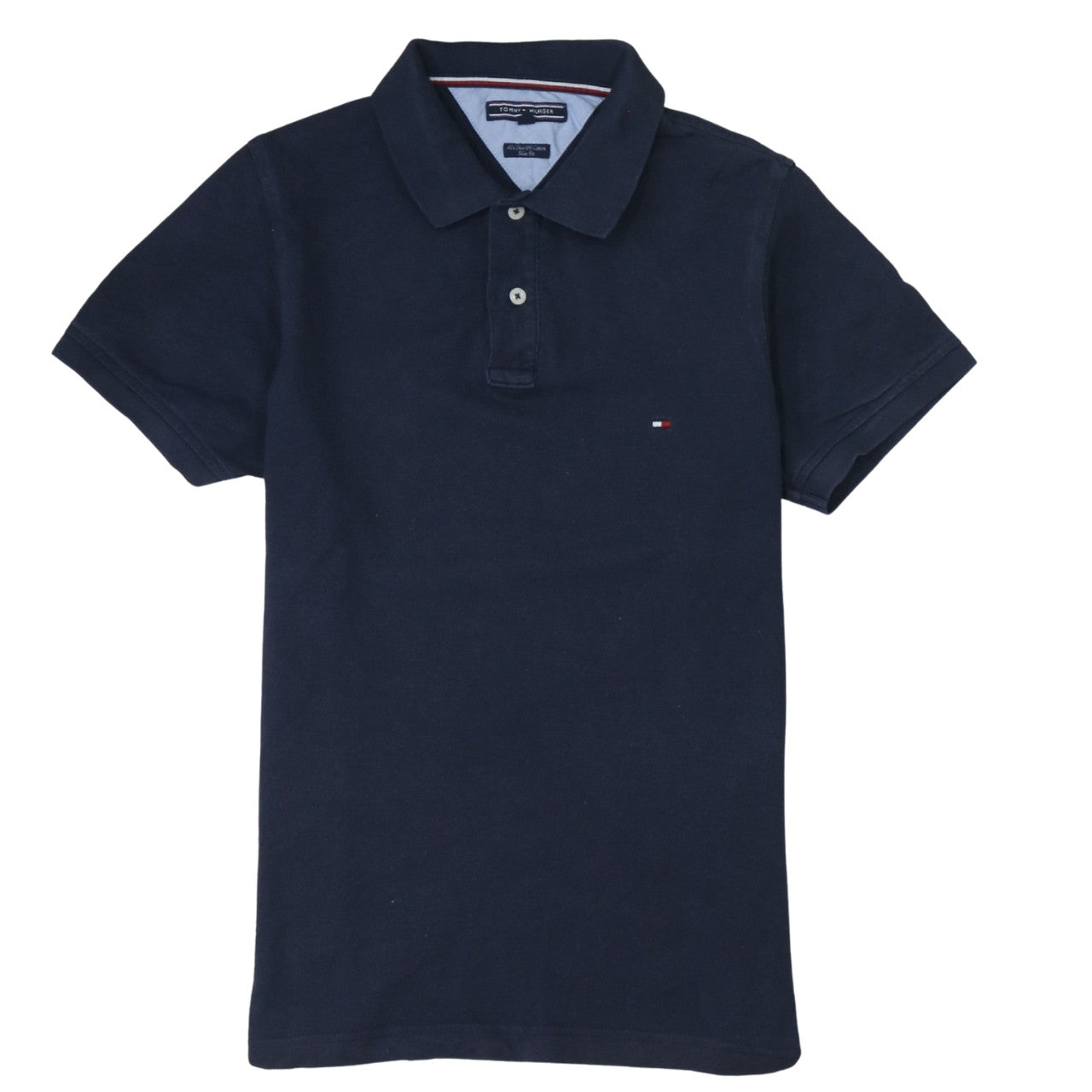 Tommy Hilfiger Men Blue Slim Fit Cotton Polo Shirt M