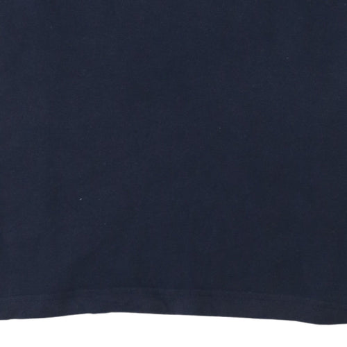 Tommy Hilfiger Men Blue Slim Fit Cotton Polo Shirt M
