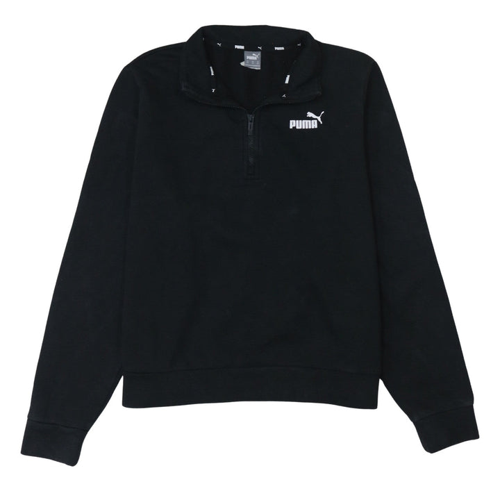 Puma Women’s Black 3XL 1/4 Zip Pullover Sweatshirt Fleece