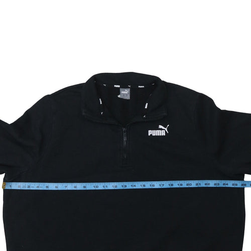 Puma Women’s Black 3XL 1/4 Zip Pullover Sweatshirt Fleece